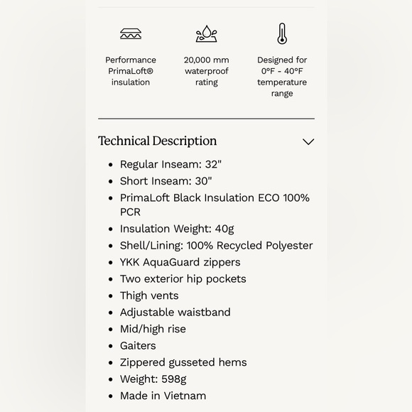 NEW Halfdays Alessandra ski pants in mustang - Picture 4 of 16